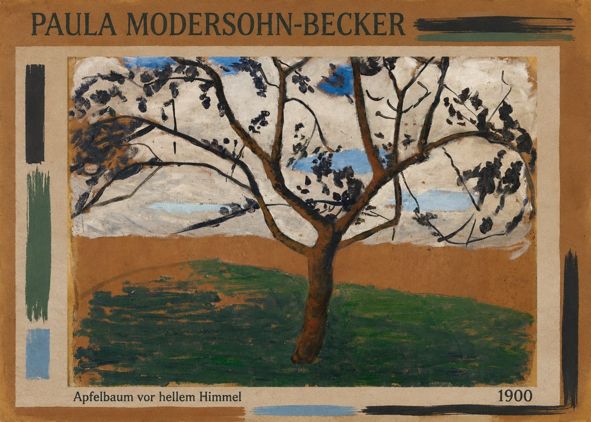 Paula Modersohn-Becker Apfelbaum Vor Hellem Himmel No2 - Poster