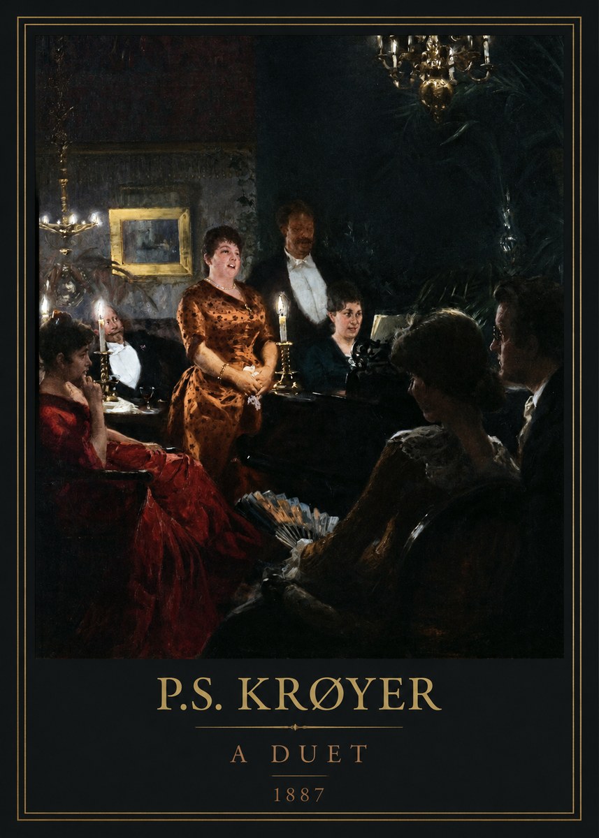 P.S. Krøyer A Duet No5 - Poster