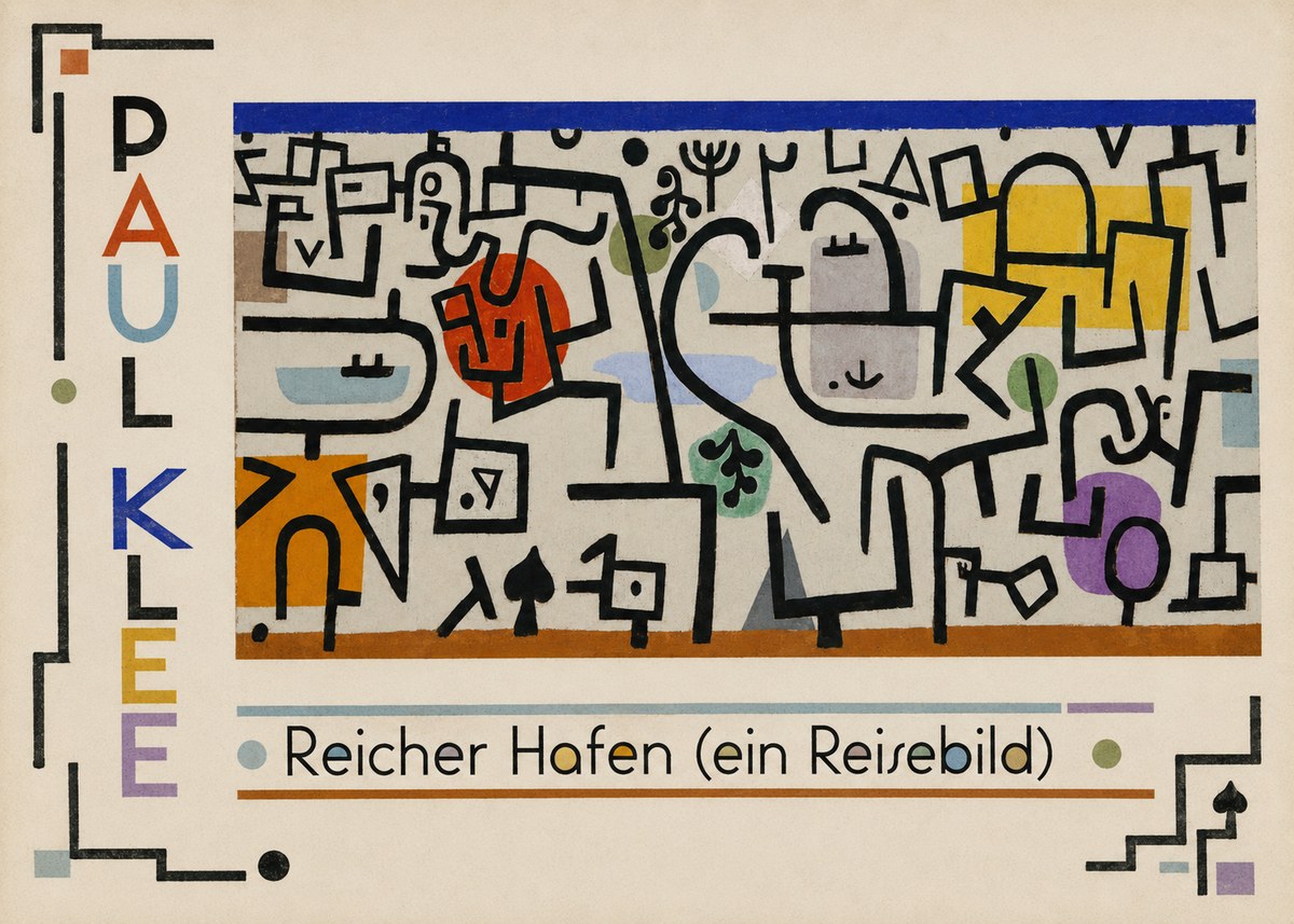 Paul Klee Reicher Hafen (Ein Reisebild) I No2 - Poster