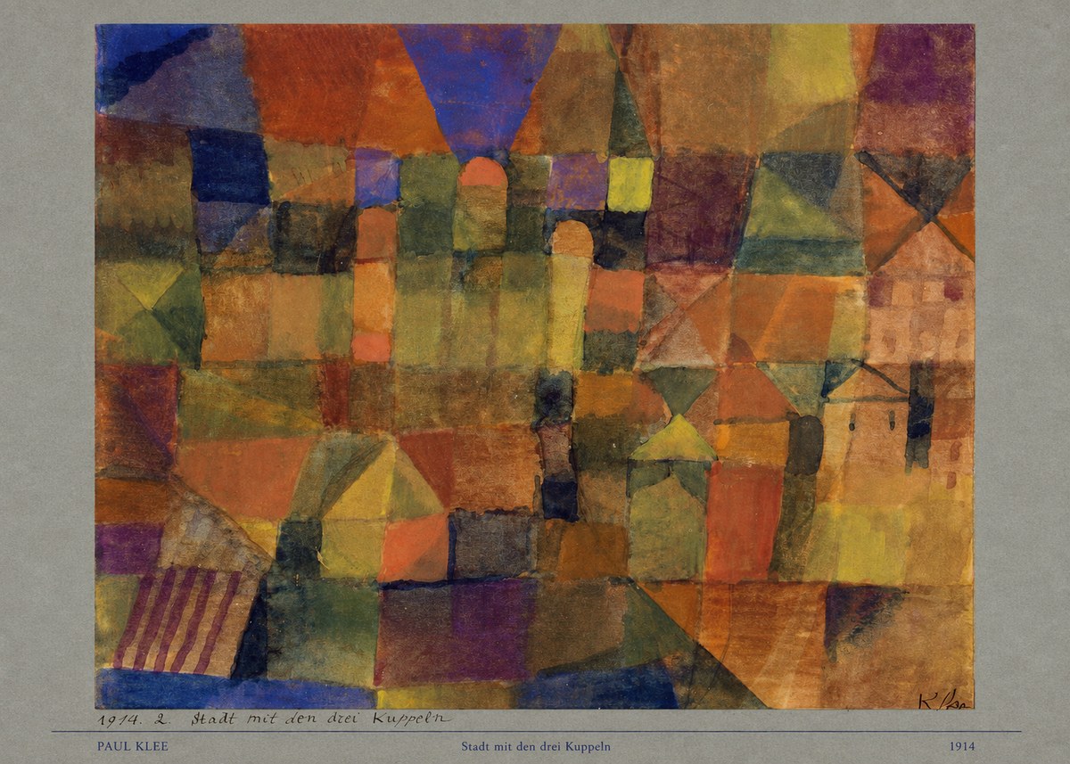 Paul Klee Stadt Mit Den Drei Kuppeln No6 - Poster