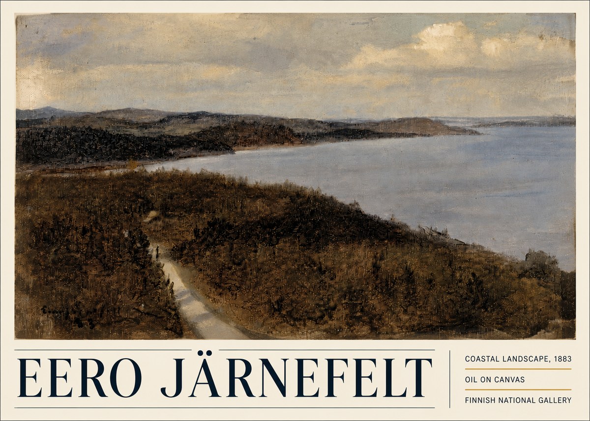 Eero Järnefelt Coastal Landscape, 1883 No5 - Poster