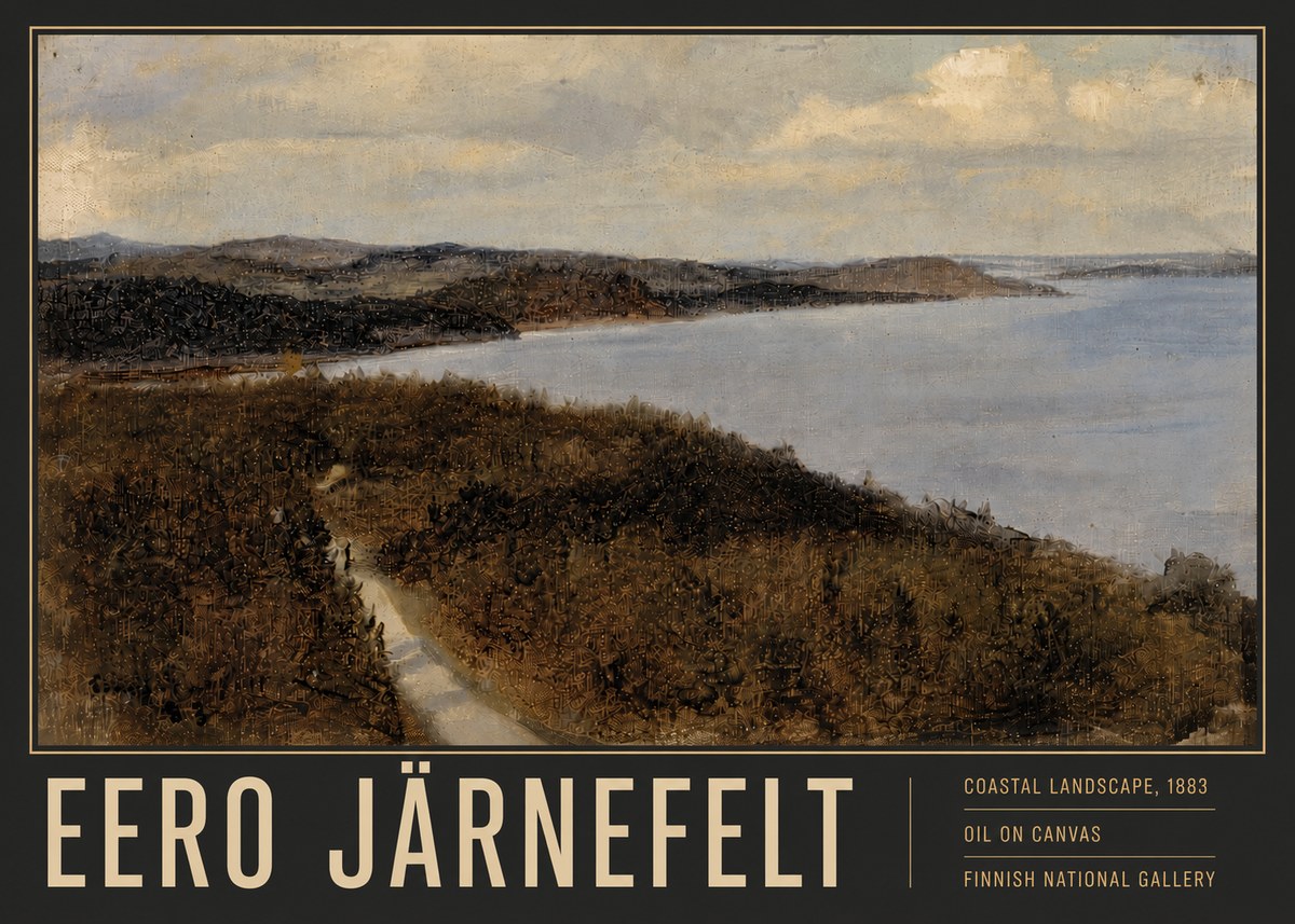 Eero Järnefelt Coastal Landscape, 1883 No6 - Poster