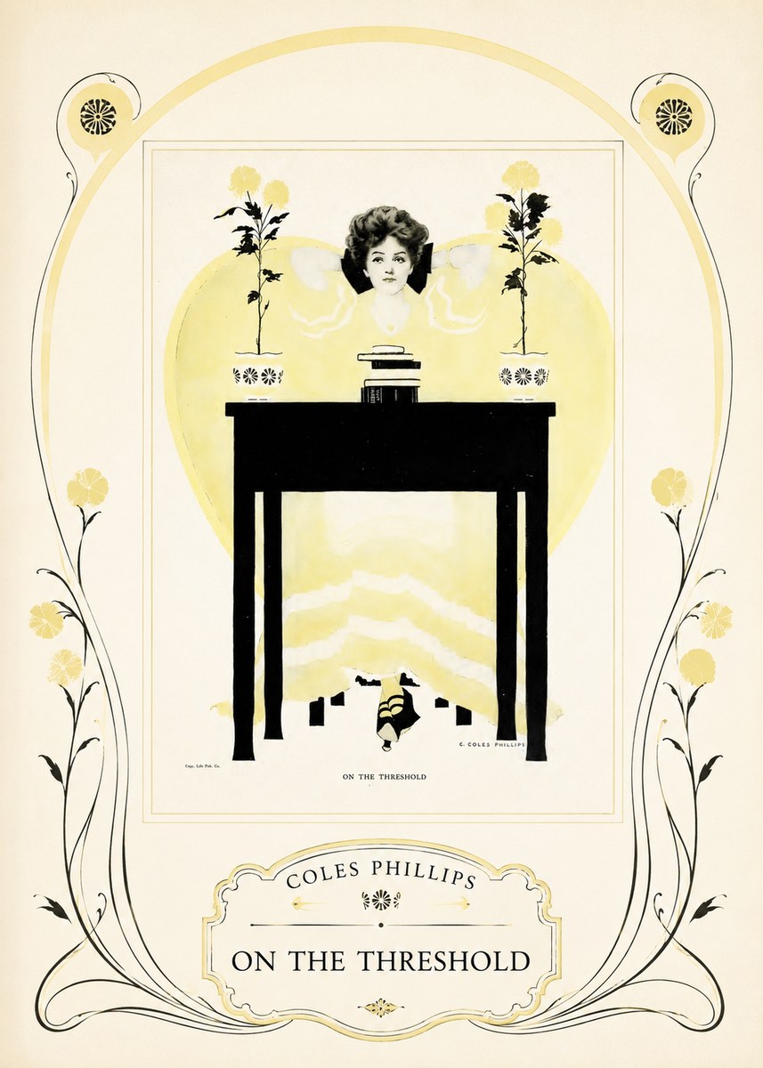 Coles Phillips On the Threshold No3 - Poster