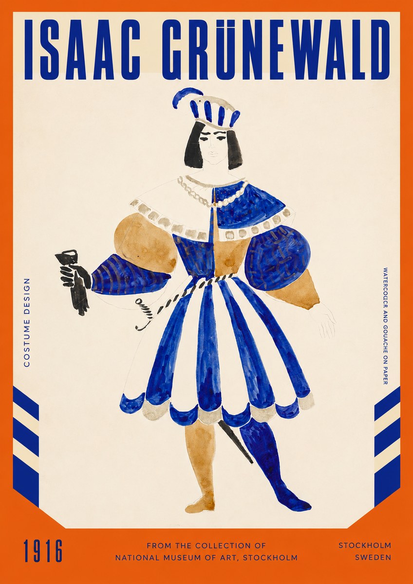 Isaac Grünewald Costume Design III No2 - Poster
