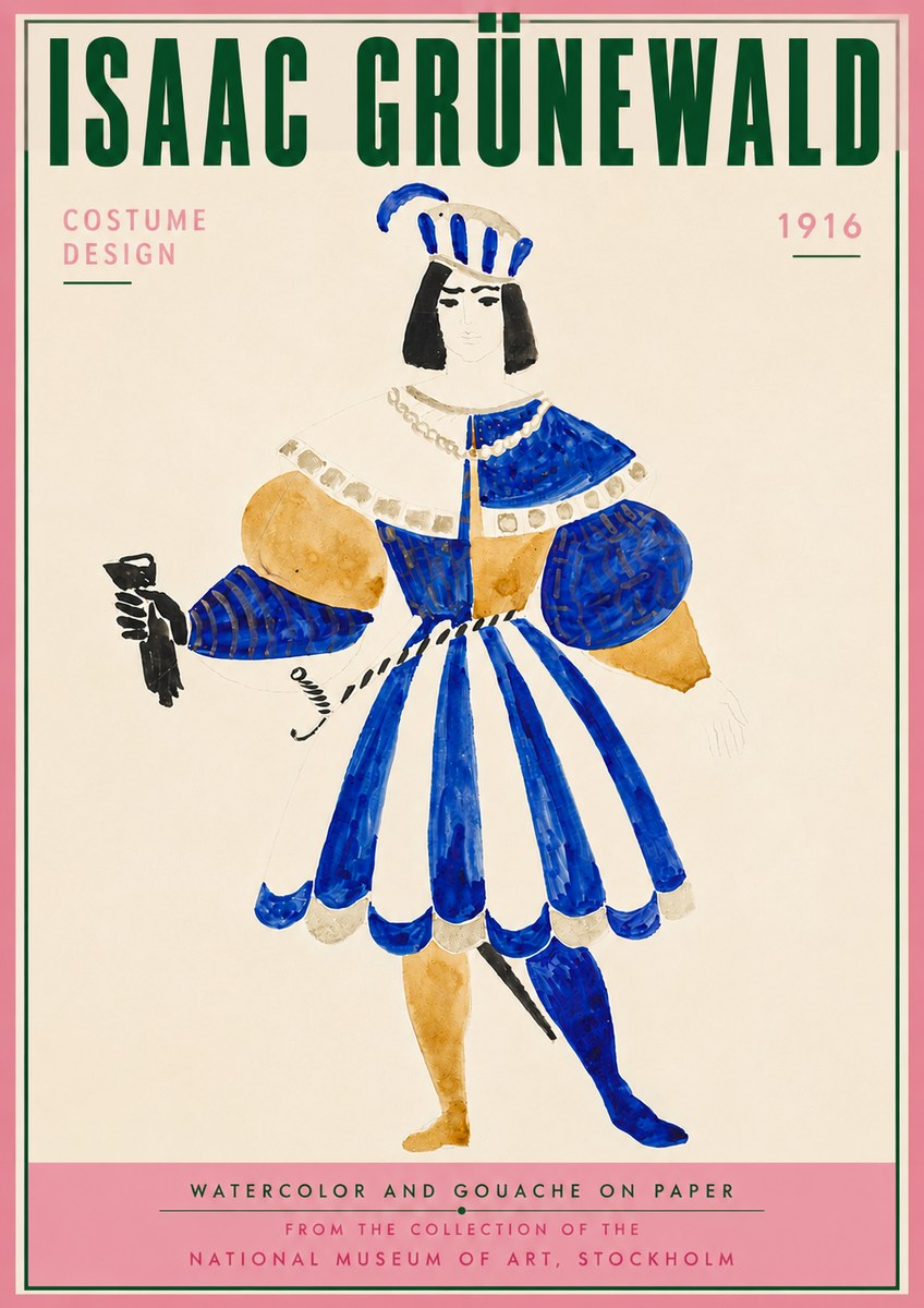 Isaac Grünewald Costume Design III No4 - Poster