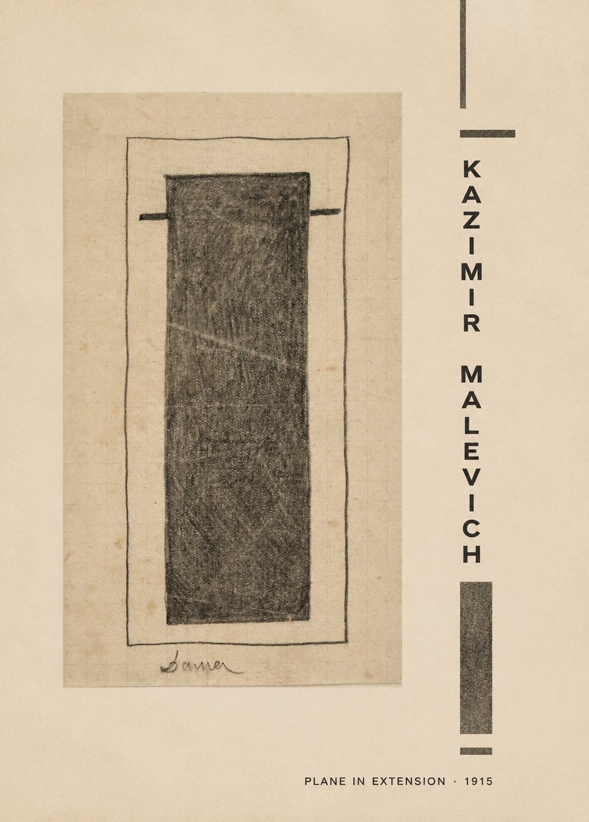 Kazimir Malevich Plane in Extension No2 - Poster