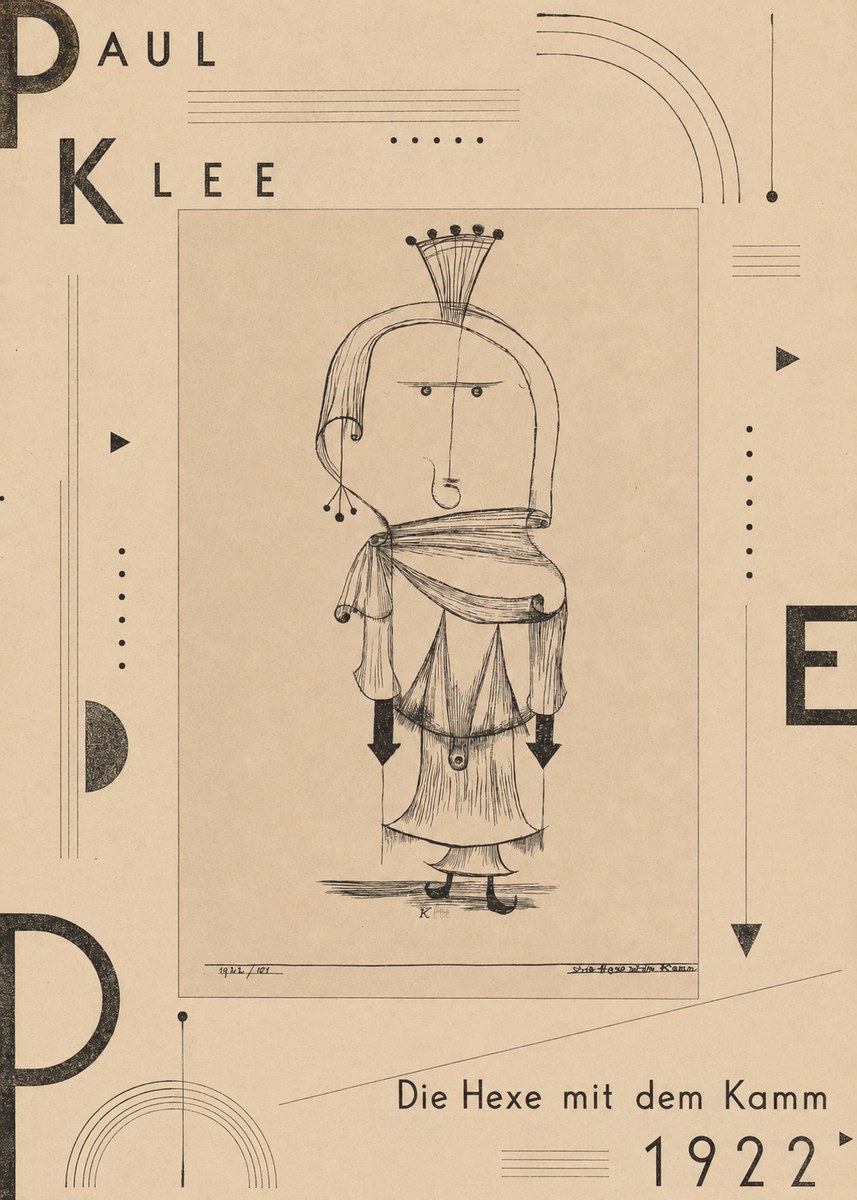 Paul Klee Die Hexe Mit Dem Kamm No5 - Poster