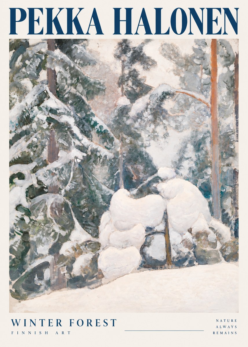 Pekka Halonen Winter Forest II No6 - Poster