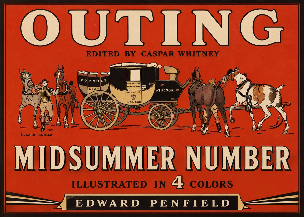 Edward Penfield Outing - Midsummer Number No2 - Poster