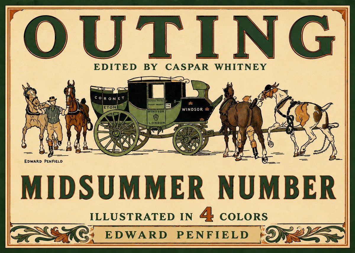 Edward Penfield Outing - Midsummer Number No6 - Poster