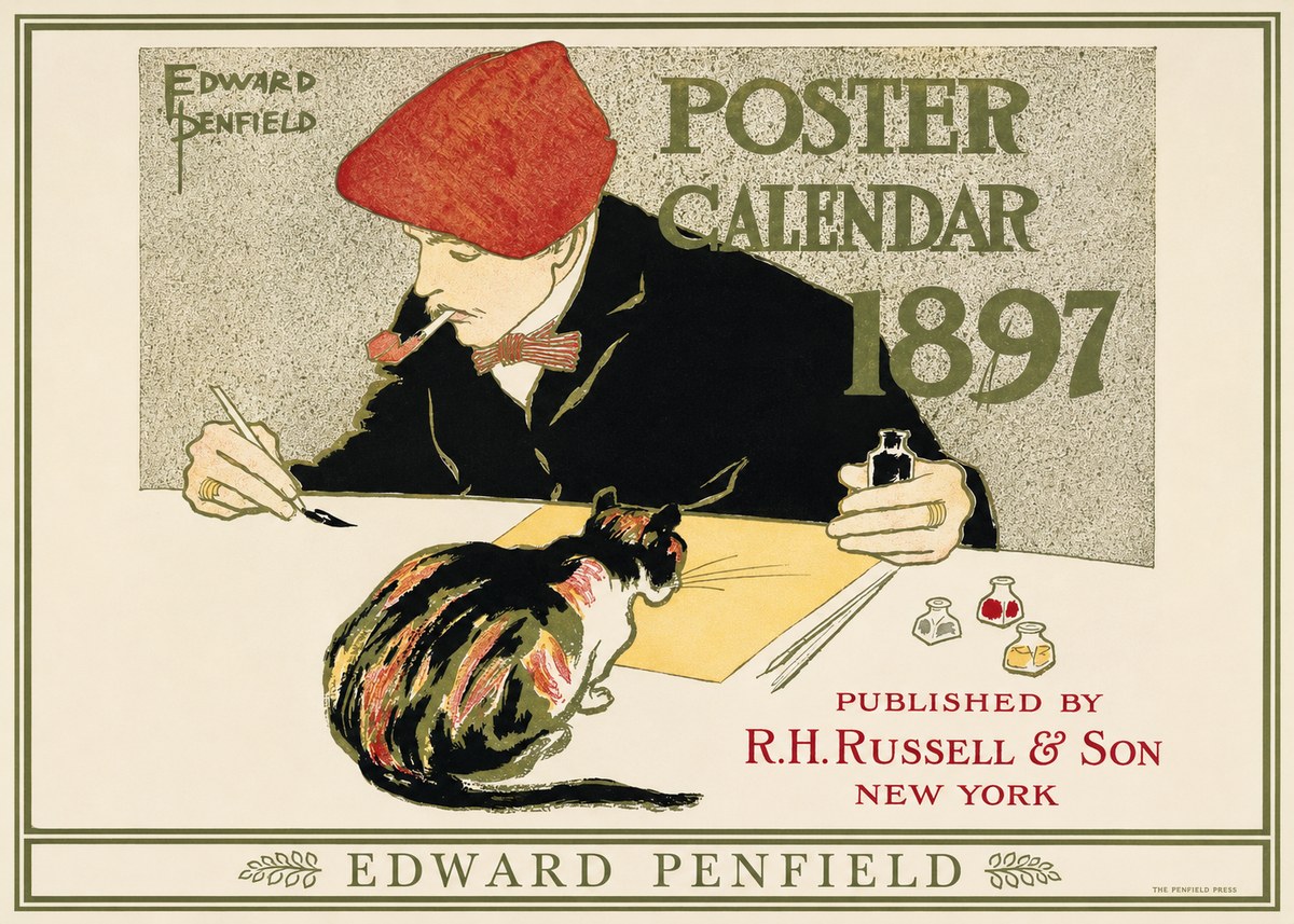 Edward Penfield Poster Calendar 1897 No1 - Poster