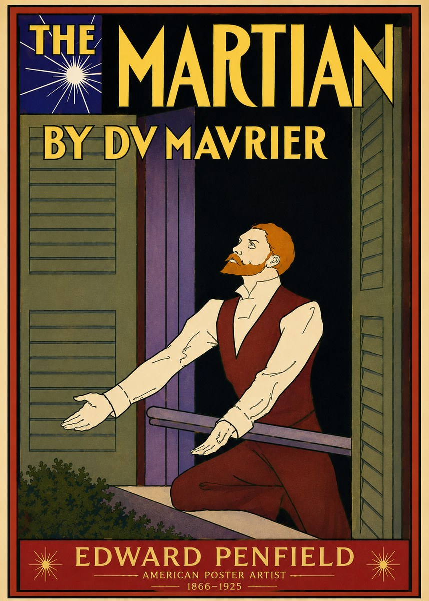 Edward Penfield The Martian by Dv Mavrier No5 - Poster