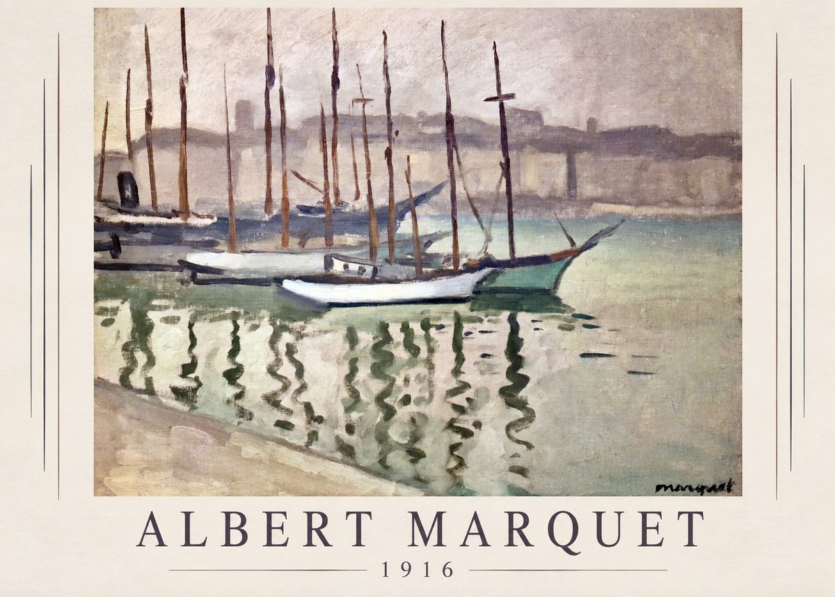 Albert Marquet Le Port Du Havre No1 - Poster