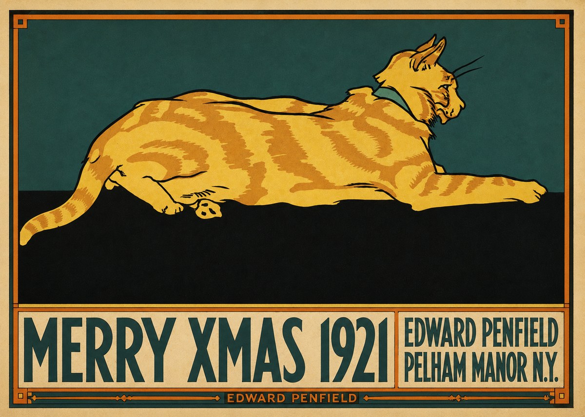 Edward Penfield Merry Xmas 1921 No3 - Poster
