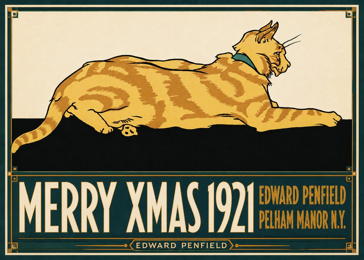 Edward Penfield Merry Xmas 1921 No6 - Poster