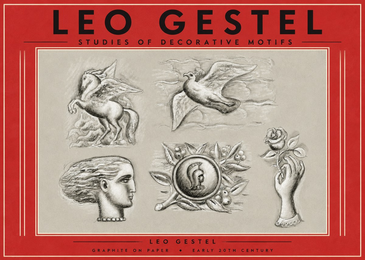 Leo Gestel Studies of Decorative Motifs No4 - Poster