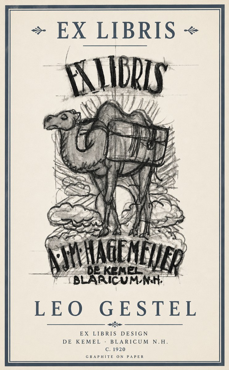 Leo Gestel Ex Libris Design No3 - Poster