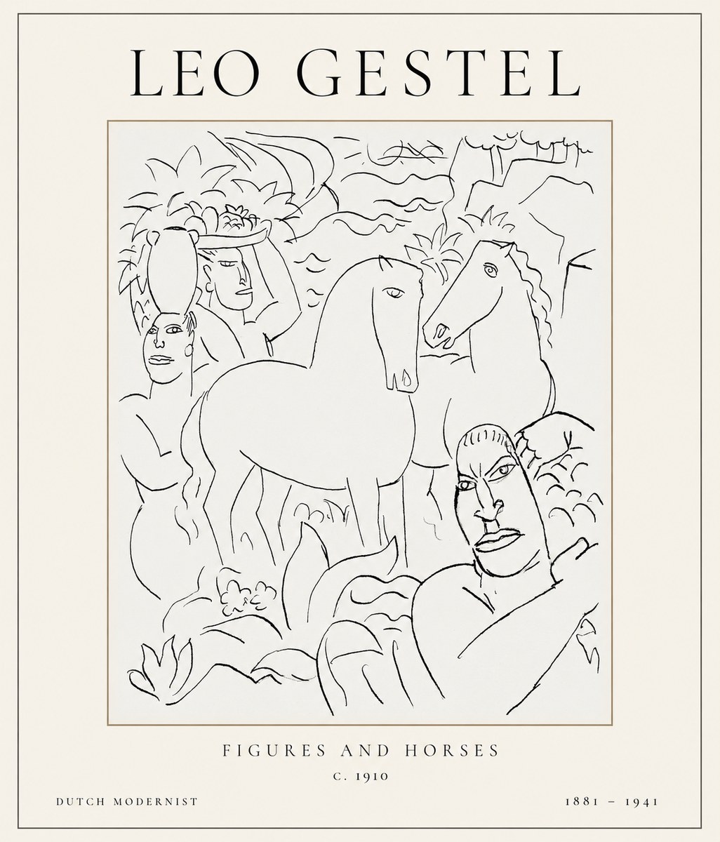 Leo Gestel The Equestrian Companions No2 - Poster