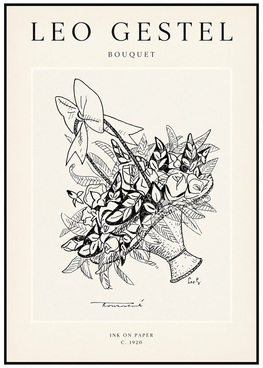 Leo Gestel Bouquet No1 - Poster