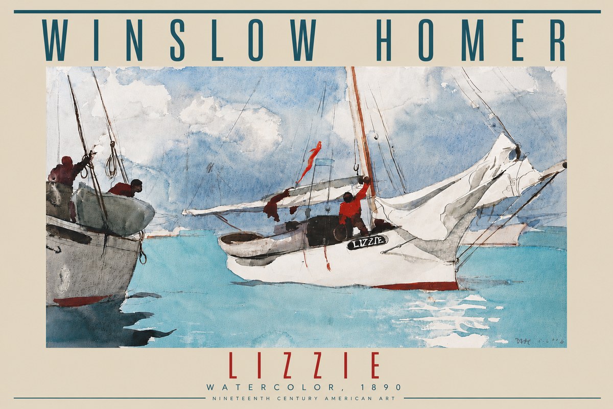Winslow Homer Lizzie No4 - Poster