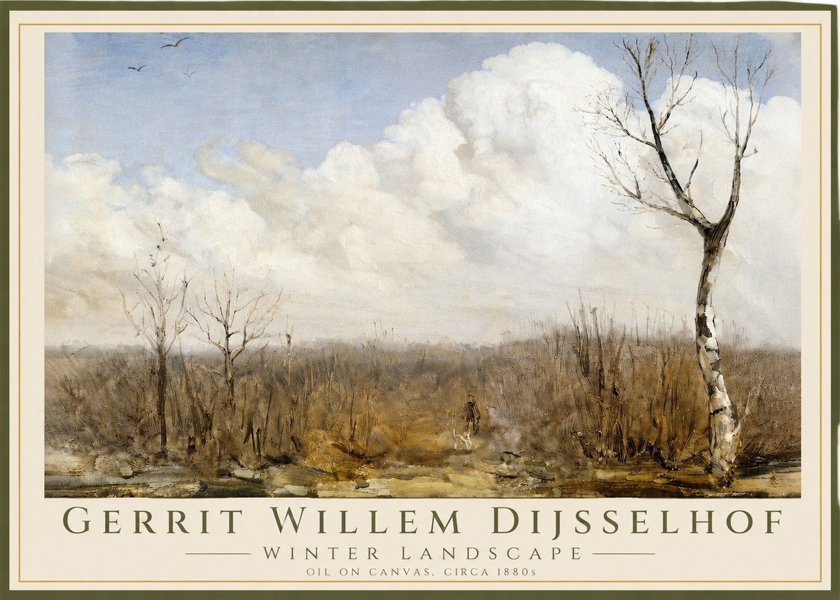 Gerrit Willem Dijsselhof Winter Landscape No3 - Poster
