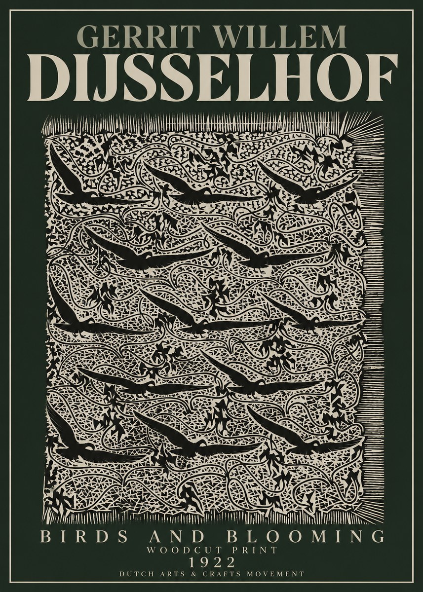 Gerrit Willem Dijsselhof Decorative Design No4 - Poster