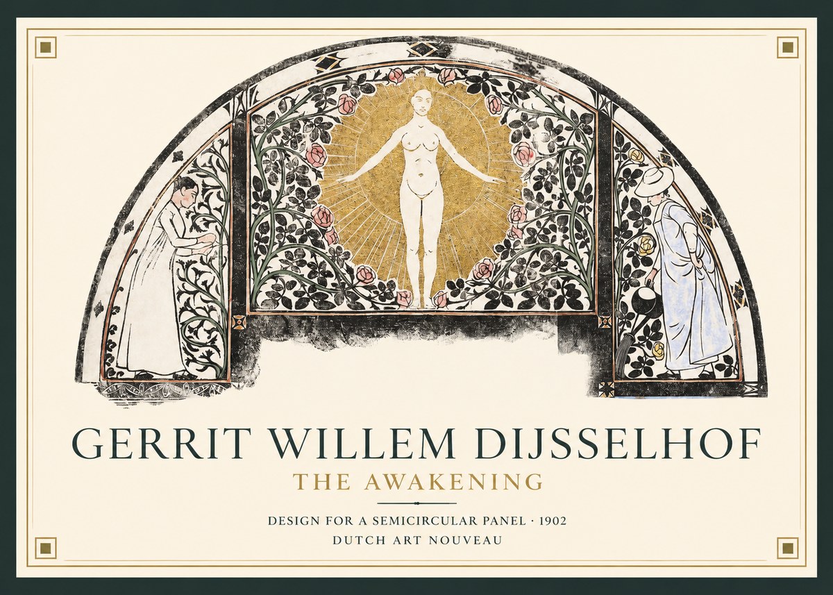 Gerrit Willem Dijsselhof Nature's Awakening No2 - Poster