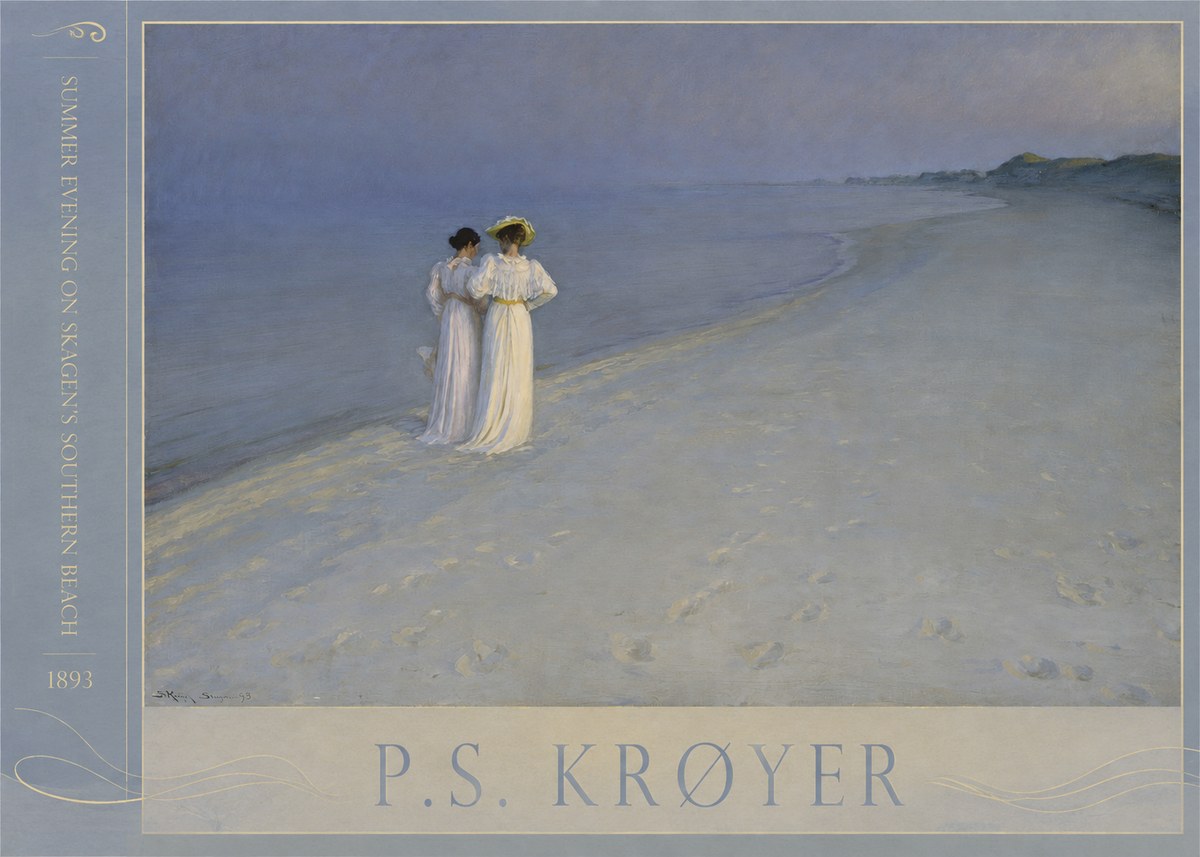 P.S. Krøyer Summer Evening on Skagen's Southern Beach No2 - Poster