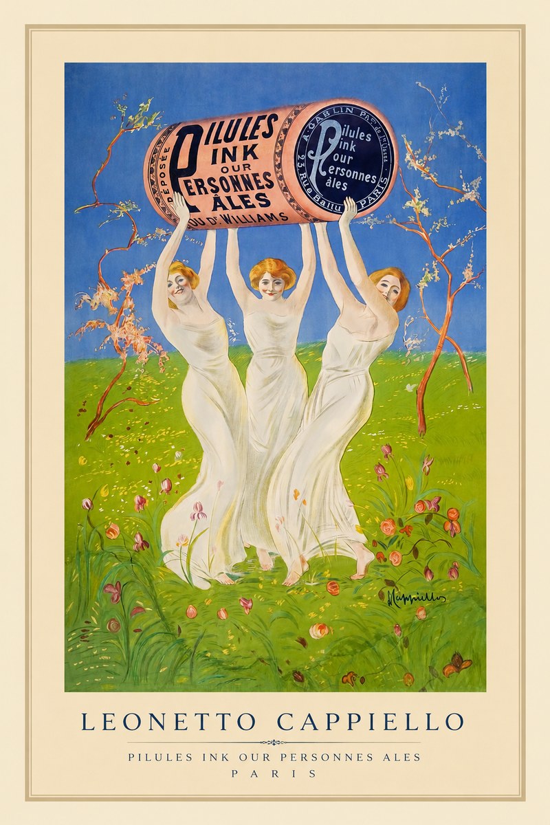 Leonetto Cappiello Pilules Ink Our Personnes Ales No1 - Poster