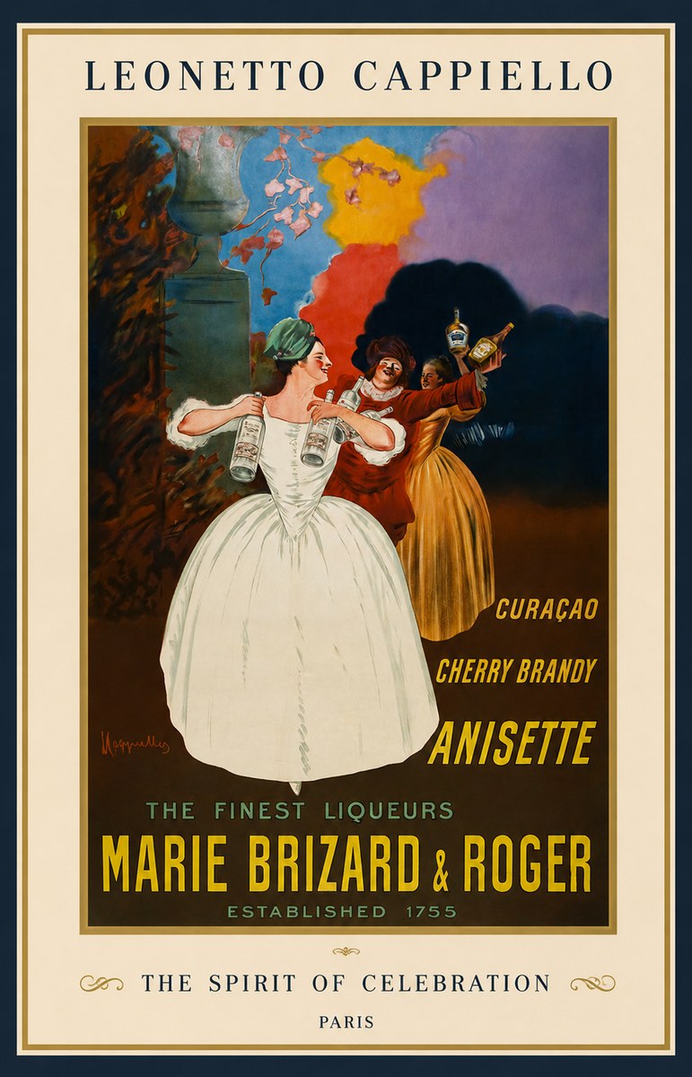 Leonetto Cappiello Marie Brizard & Roger - the Finest Liqueurs No1 - Poster