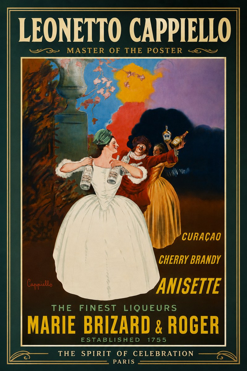 Leonetto Cappiello Marie Brizard & Roger - the Finest Liqueurs No4 - Poster
