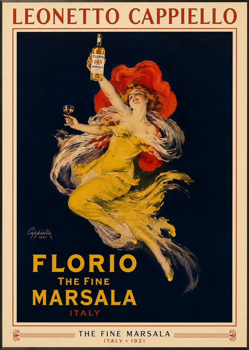 Leonetto Cappiello Florio the Fine Marsala No3 - Poster