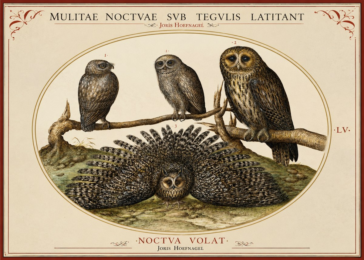 Joris Hoefnagel Noctva Volat No2 - Poster