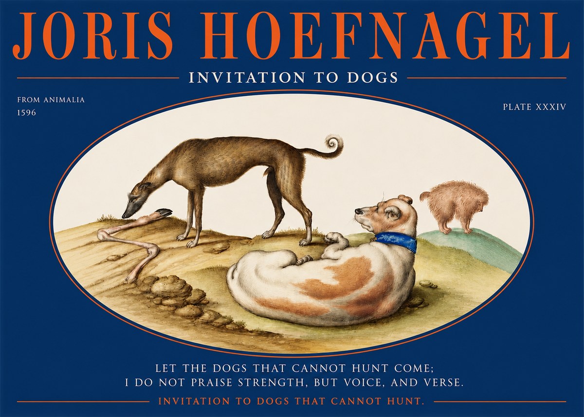 Joris Hoefnagel Invitation to Dogs No2 - Poster