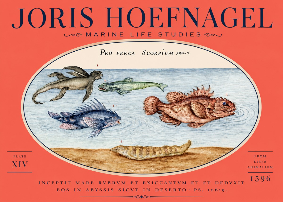 Joris Hoefnagel Pro Perca Scorpivm No5 - Poster