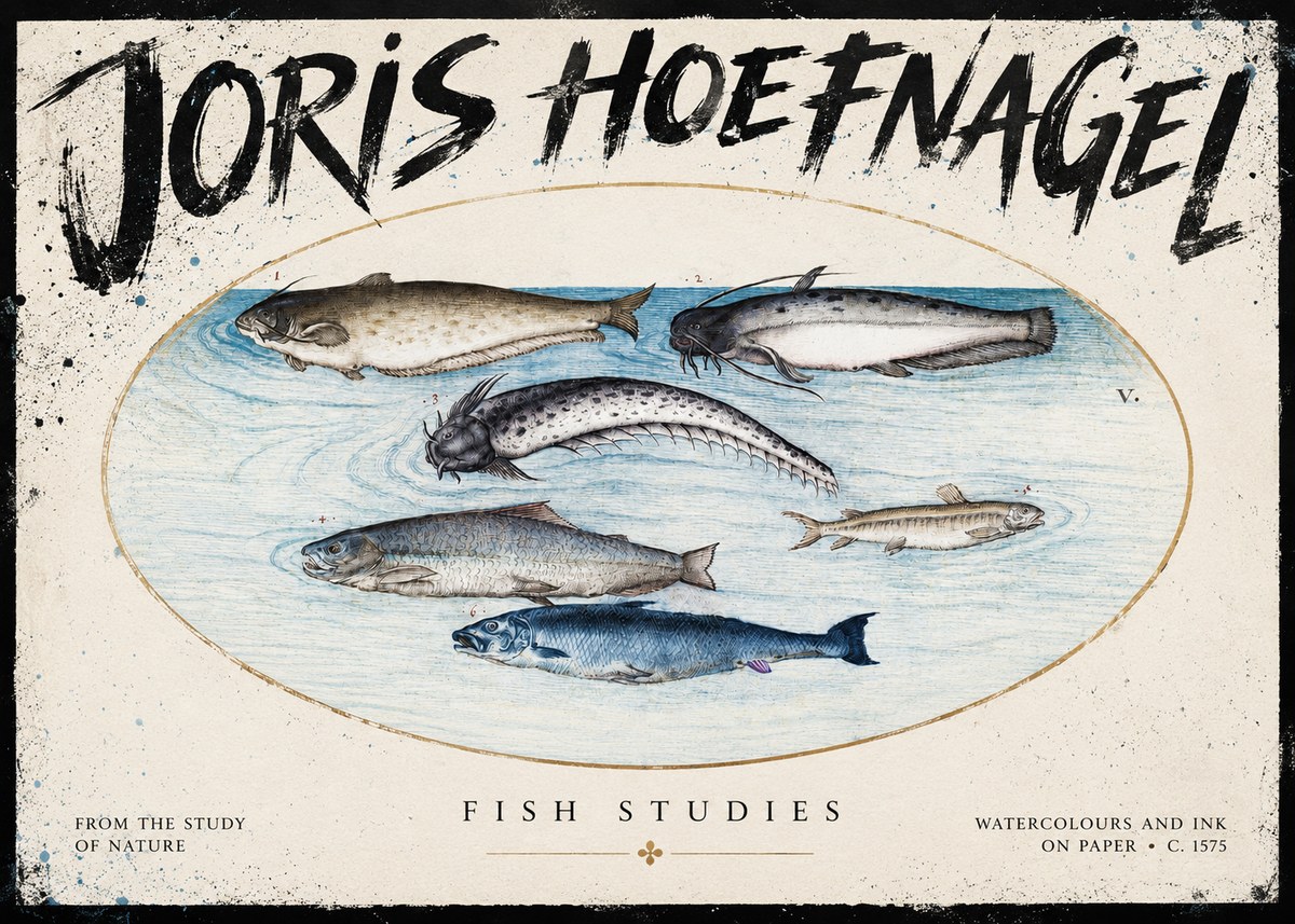 Joris Hoefnagel Fish of the Waters No5 - Poster