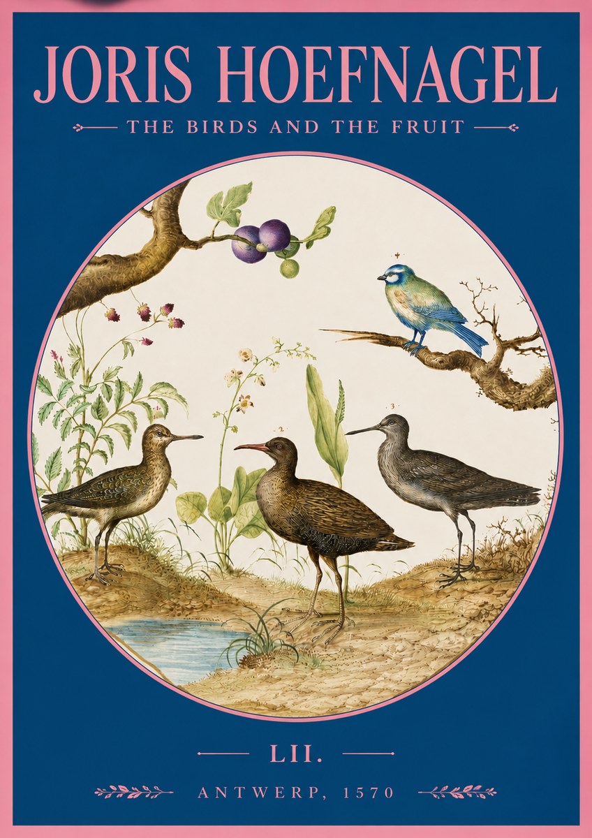 Joris Hoefnagel The Birds and the Fruit No2 - Poster
