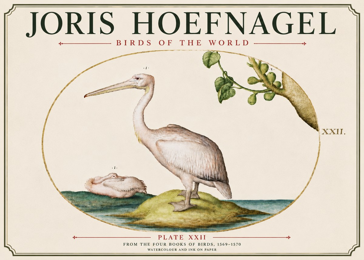 Joris Hoefnagel Plate Xxii No6 - Poster