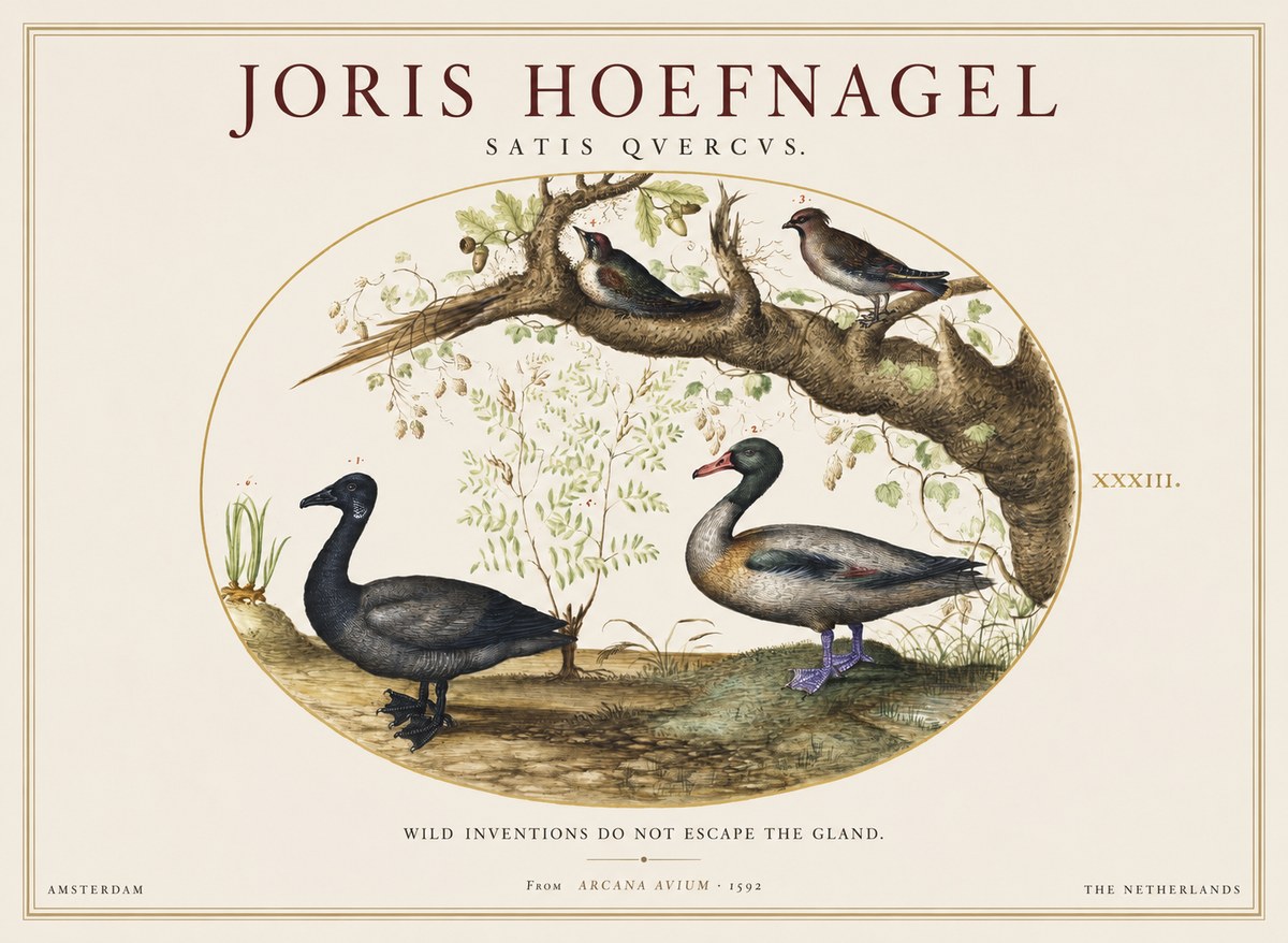 Joris Hoefnagel Satis Quercus. Birds of the Marsh No2 - Poster