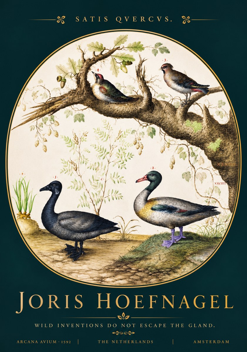 Joris Hoefnagel Satis Quercus. Birds of the Marsh No4 - Poster