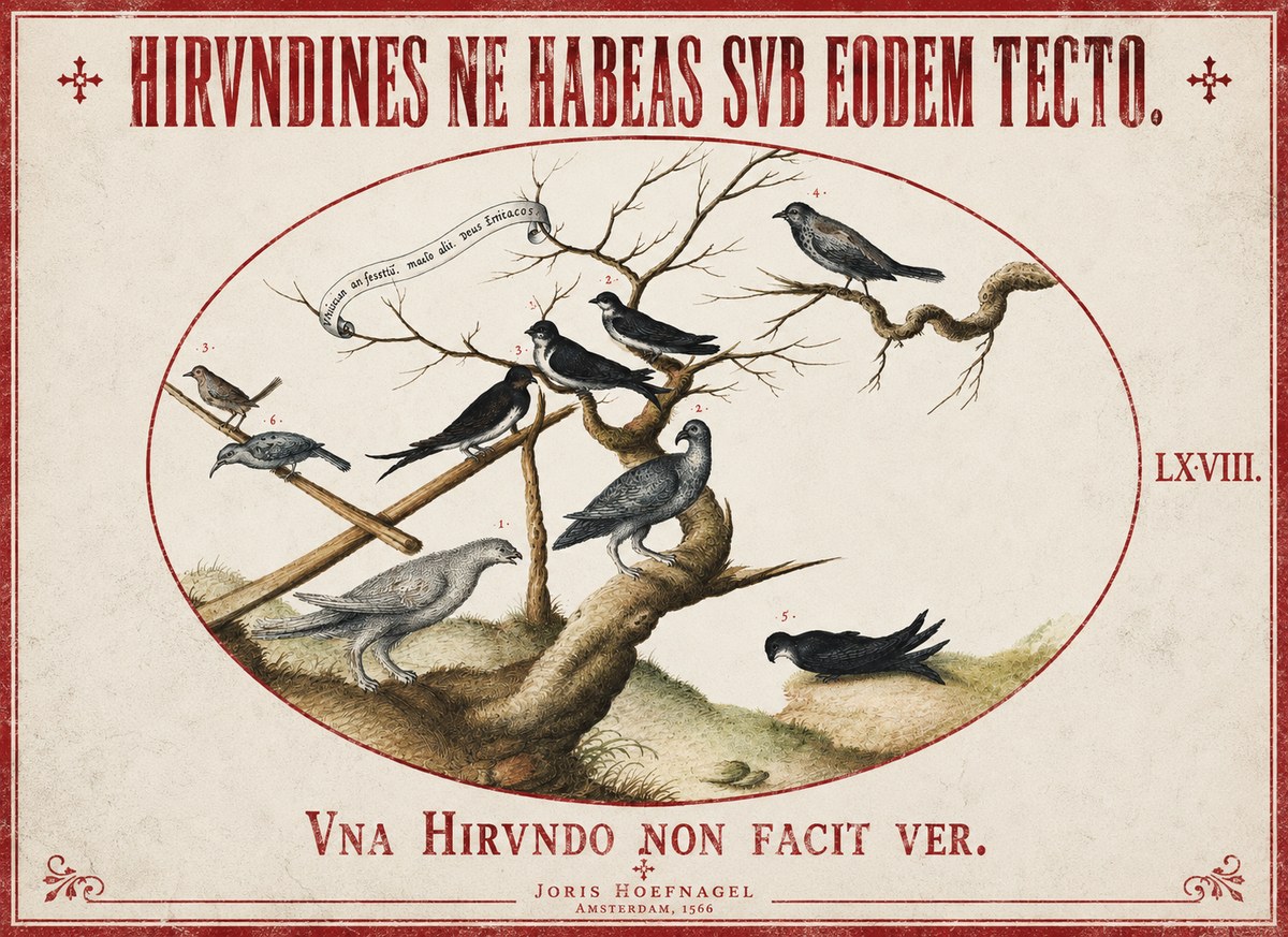 Joris Hoefnagel Birds Study No3 - Poster