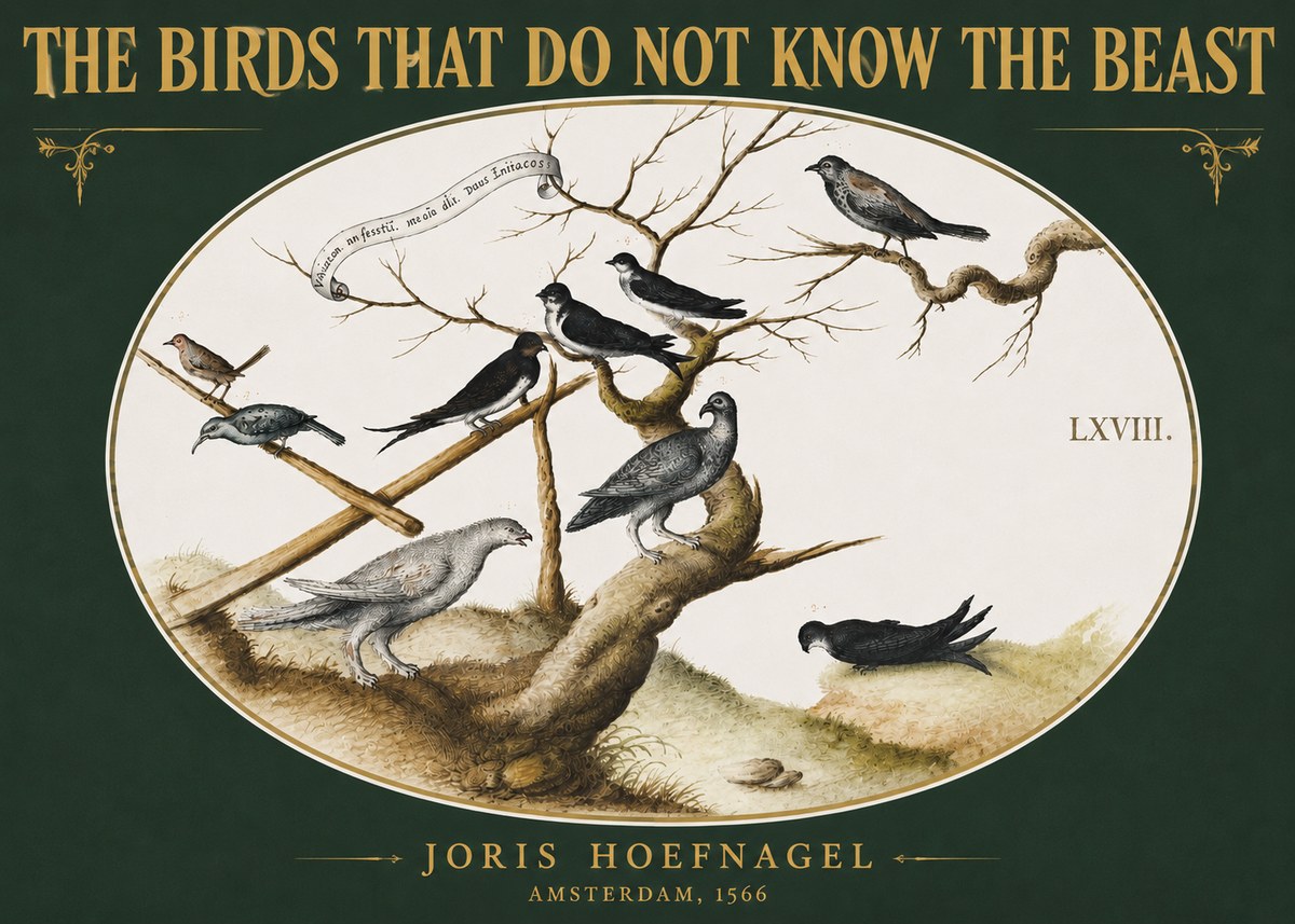 Joris Hoefnagel Birds Study No5 - Poster