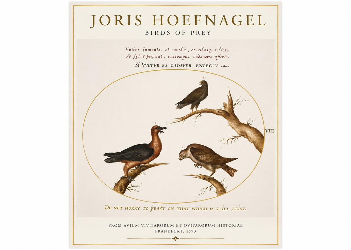 Joris Hoefnagel Birds of Prey No1 - Poster