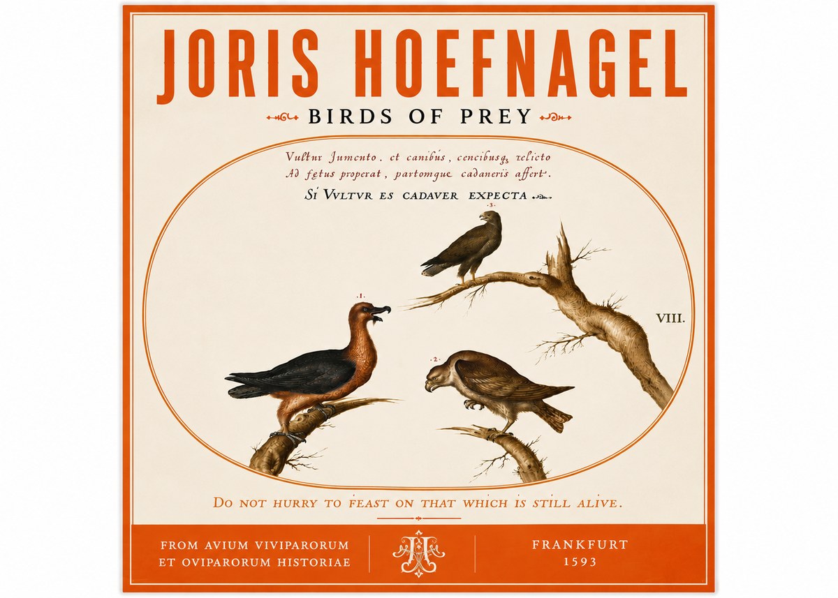 Joris Hoefnagel Birds of Prey No6 - Poster