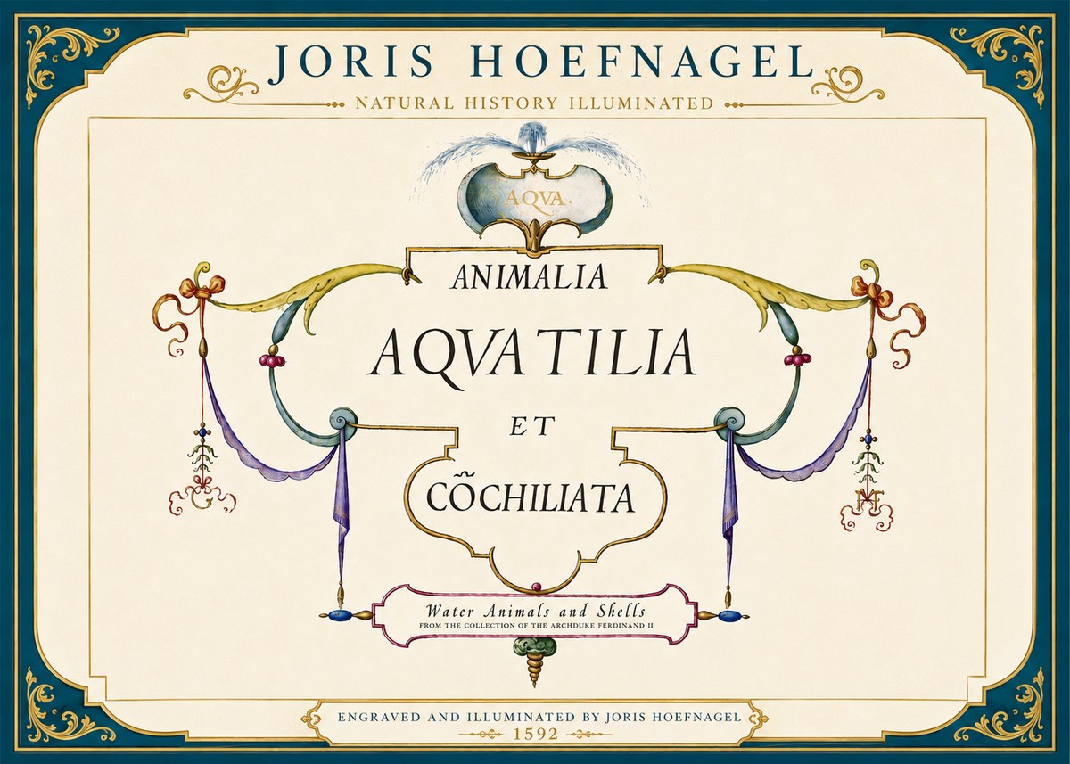Joris Hoefnagel Animalia Aquatilia Et Cochiliata No5 - Poster