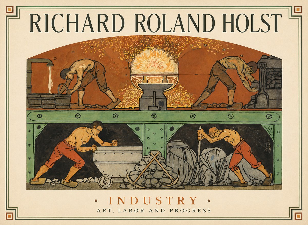 Richard Roland Holst Industry No1 - Poster