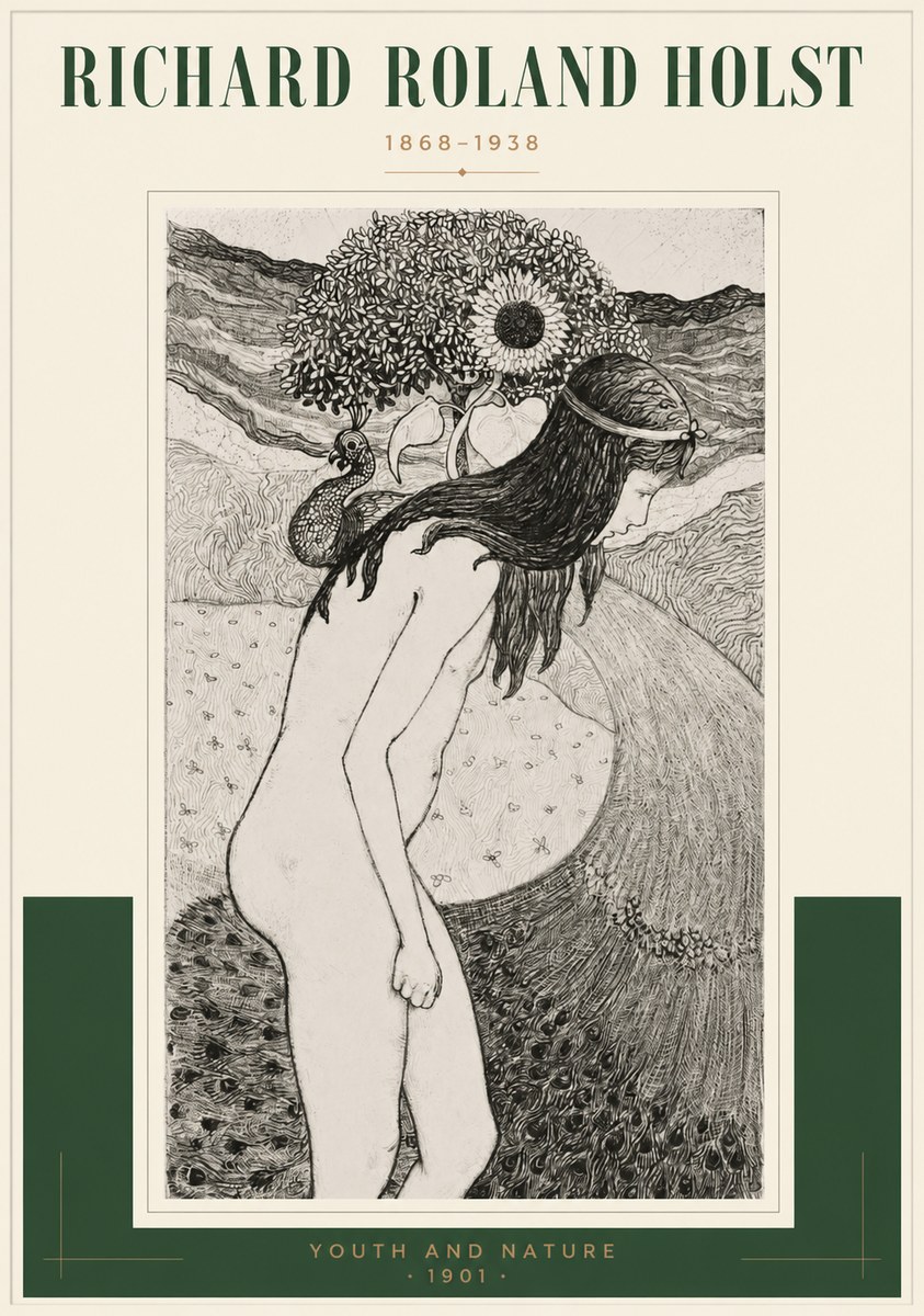 Richard Roland Holst Youth and Nature No2 - Poster