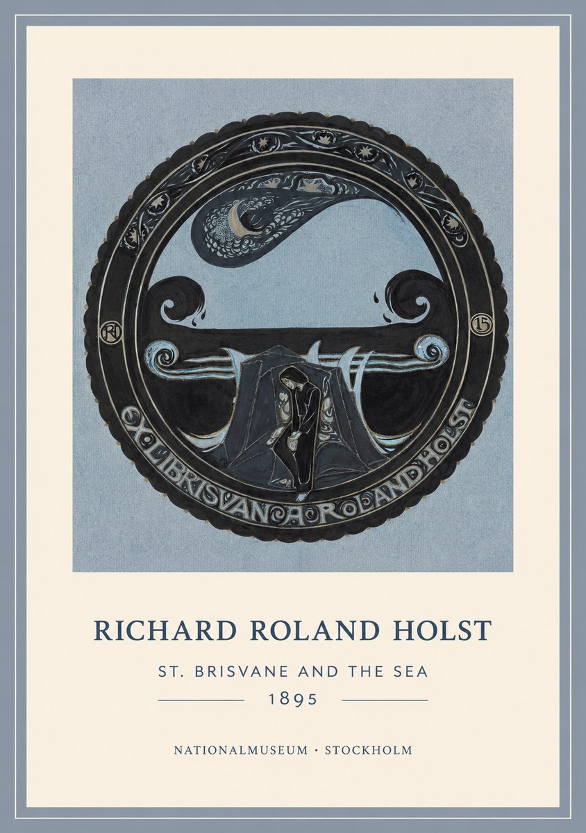 Richard Roland Holst St. Brisvane and the Sea No1 - Poster