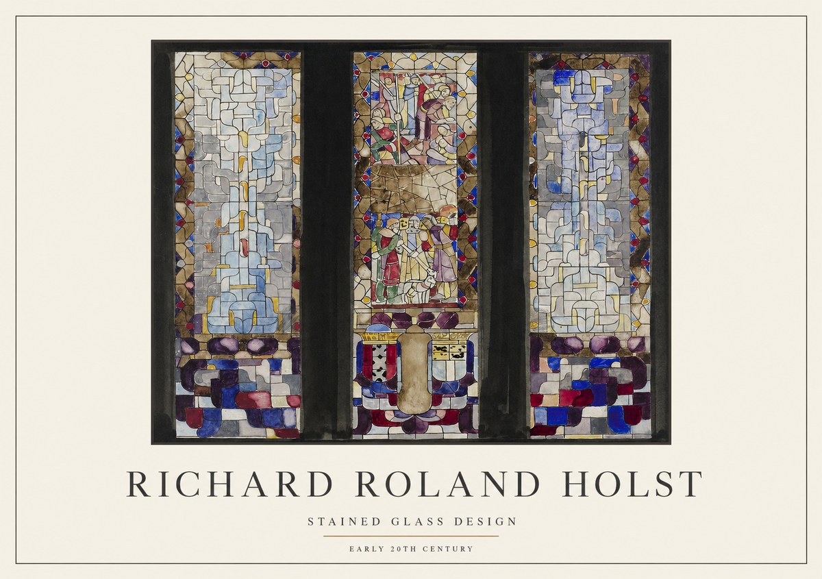 Richard Roland Holst Stained Glass Design No1 - Poster