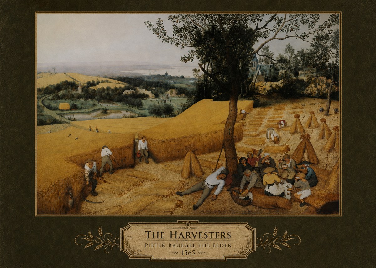 Pieter Bruegel The Harvesters II No4 - Poster
